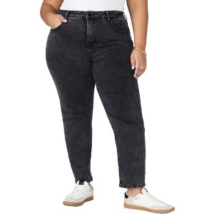 ELOQUII Women's Plus Size The Leigh Super Stretch Slim Leg Jean - 1 of 4