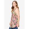 Woman Within Plus Size Sleeveless Pintuck Gauze Shirt - 4 of 4