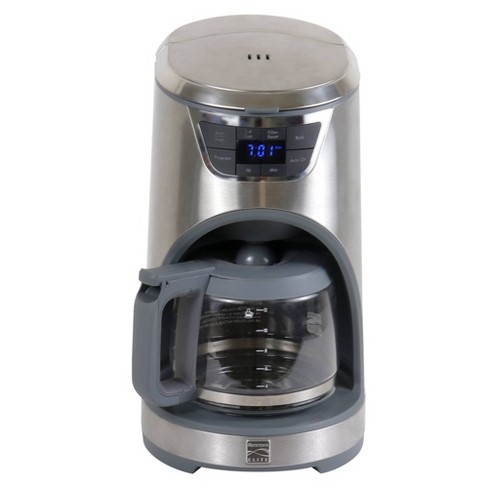 Kenmore Elite 12 Cup Stainless Steel Drip Coffee Maker Glass Carafe Automatic Shut off Led Timer Bpa free 1000w Target