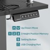 Bestier 58" Standing Desk with Monitor Stand, Height Adjustable LED Computer Desk with Storage &Hook, Stand up Working Desk for Home Office & Writing - 4 of 4