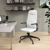 LeisureMod Nexa Ergonomic High-Back Office Chair – Adjustable Height, Swivel, Tilt & Padded Headrest - 3 of 4