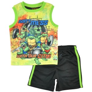 Teenage Mutant Ninja Turtles Toddler Boys' 2-Piece Tank Top & Short Sets - 1 of 4