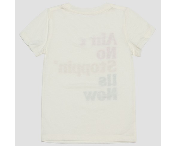 Lyric Culture Toddlers' Short Sleeve Ain't No Stoppin' Us Now T-Shirt - Light Off-White 2T