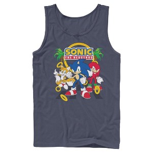 Mens Sonic the Hedgehog Classic Trio Pose Tank Top - 1 of 4
