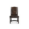 Taran Designs,Torrence Upholstered Solid Wood Dining Chairs (Set of 2) - 3 of 4