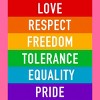Adult Design By Humans Pride Rights Motto By PINHEAD66 Racerback Tank Top - 2 of 2