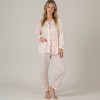 Anna-Kaci Lounge Women's Long Sleeve Button Up Pajama Set with Ruffle Trim and Front Patch Pockets - 2 of 4