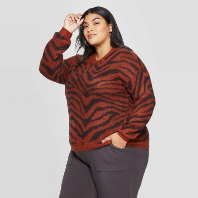 plus size orange sweatshirt