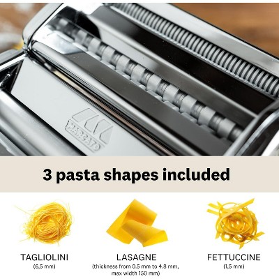 Atlas 150 Stainless Steel Manual Pasta Maker with Cutter