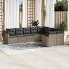 vidaXL Garden Sofa Set Grey - 2 of 4