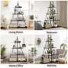 Book Shelf, 4 Tier Book Shelves, A-Shaped Frame Bookcase, Sturdy Book Shelves, Free Standing Storage Shelves Unit for Bedroom, Living Room and Office - 4 of 4