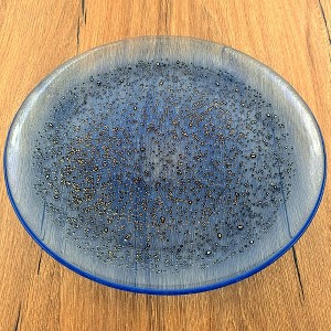 Slickblue 11" Pebble Pattern Glass Dinner Plate - 3 Color Options - 1 of 4