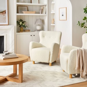 Kessler Wingback Accent Chair Velvet - Threshold™ designed with Studio McGee - 1 of 4