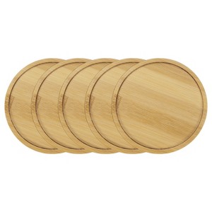 Unique Bargains Multipurpose Durable Reusable Natural Plant Saucer Round - 1 of 4