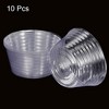 Unique Bargains Indoor Outdoor Plastic Plant Pots Saucer Flower Drip Trays Clear 10 Pcs - 3 of 4