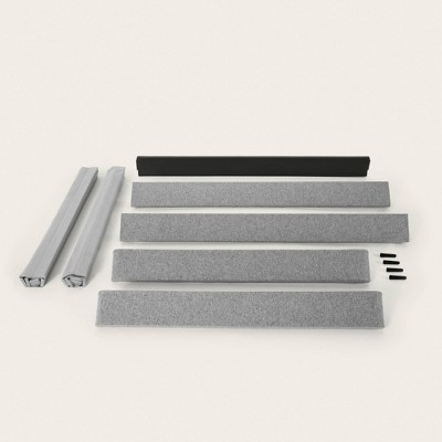 Queen Size Gray Fabric Box Foundation