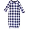 Touched by Nature Infant Organic Cotton Long-Sleeve Gowns 3pk, Arctic - 4 of 4