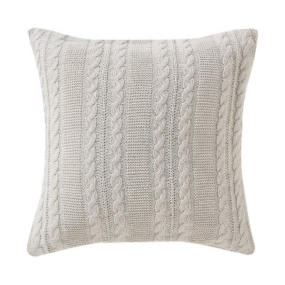 18x18 Dublin Cable Knit Square Throw Pillow Red - Vcny : Target