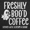 Womens Funny T Shirts Freshly Bood Coffee Sarcastic Halloween Graphic Novelty Tee For Ladies - Crazy Dog Women's T Shirt - 2 of 4