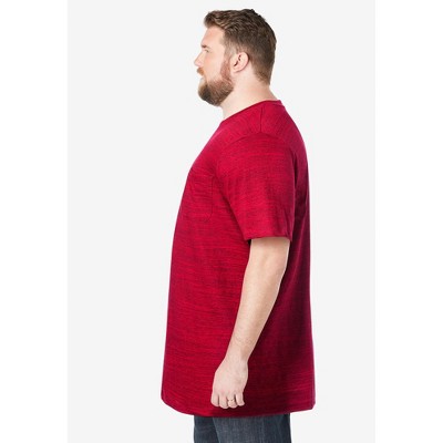 KingSize Shrink-Less Lightweight Longer-Length Crewneck Pocket T-Shirt