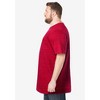 KingSize Shrink-Less Lightweight Longer-Length Crewneck Pocket T-Shirt - 4 of 4