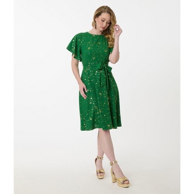 Unique Vintage Women's Swing Dress