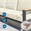 Heynemo Aluminum Outdoor Armchair, 2 Pieces All-Weather Metal Patio Single Sofa, Patio Conversation Set for Porch Backyard Garden - 4 of 4