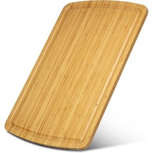 30"x20" Bamboo Wood Cutting Board for Kitchen, Extra Large Cutting Board with Juice Groove, Over Sink Cutting Board, Noodle Board - 1 of 4