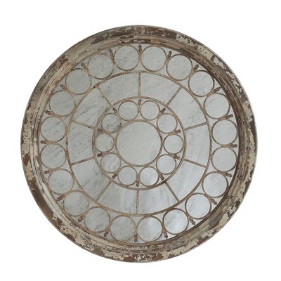 Round Antique Mirror - 3R Studios