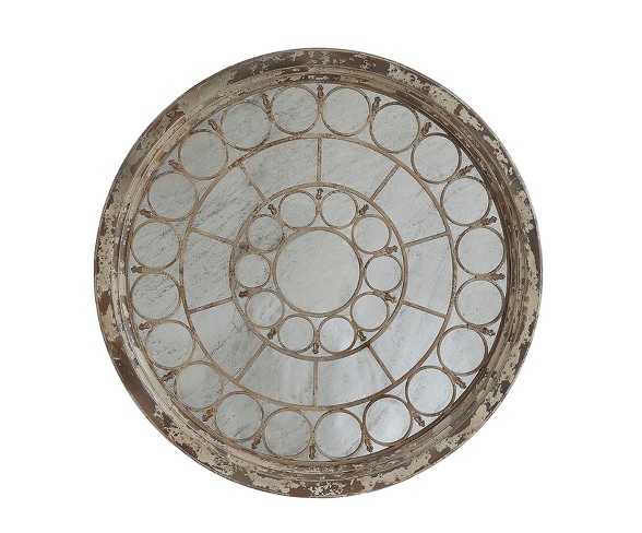 Round Antique Mirror - 3R Studios
