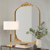 Dovelina Metal Framed Arch Top with Carving Decorative Wall Mirror - 3 of 4