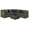 vidaXL Patio Furniture Set Set of 4 Gray - 2 of 4