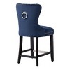 WestinTrends 24" Tufted Velvet Counter Stool - 4 of 4