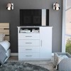 Okak 3/4-Drawer Open Shelf Storage Dresser Versatile Organizer for Small Spaces Modern Home Office/Bedroom Furniture - 2 of 4