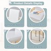 PAGED PU Dining Chairs Comfortable Living Room Chairs Kitchen Chairs with Metal Legs for Living Room, Restaurant - 3 of 4