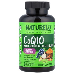 NATURELO CoQ10, 60 Vegetarian Capsules - 1 of 4