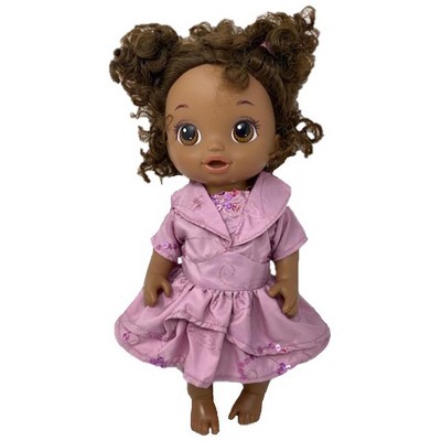 Doll Clothes Superstore Mauve Designer Dress Fits Some Baby Alive And Little Baby Dolls
