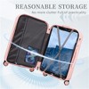 BEAFUP 20"/24"/28" 3 pcs/set in ABS Spinner Wheel Luggage, Carry on Suitcase, with Cup Holder & USB Port - 4 of 4