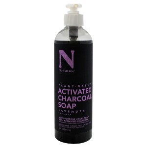 Dr. Natural Activated Charcoal Liquid Soap - Anti Acne and Blemishes - Deep Cleansing Body Wash - Gentle Body Soap for Clear Skin - Lavender - 16 oz - 1 of 1