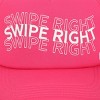 Valentine's Day Swipe Right Pink Foam Trucker Hat - image 4 of 4