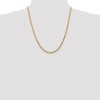 Black Bow Jewelry 4.5mm 10k Yellow Gold D/C Quadruple Rope Chain Necklace - 2 of 4