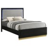 Coaster Home Furnishings Caraway Queen Bed with LED Headboard Black and Grey - 2 of 4