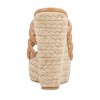Journee Collection Womens Cynthie Slip On Espadrille Wedge Sandals - 3 of 4