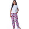 Nickelodeon Womens' Rugrats Cartoon Character Spiral Tie Dye Pajama Pants Multi - 2 of 4