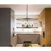 Urban Ambiance Luxury Transitional Indoor Chandelier,  11-1/2''H x 22"W x 22''D,  Aged Brass Finish, UHP4691 - 2 of 4