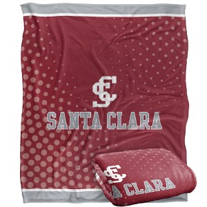 Santa Clara University Logo Dots Silky Touch Blanket White 50x60 - 1 of 4
