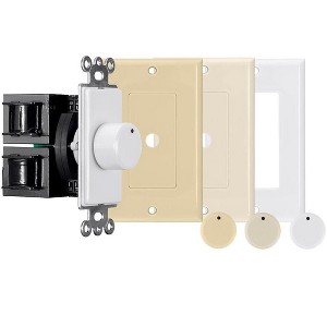 Monoprice 50W Rotary Impedance Matching Speaker Volume Control With Color Kit, Connect Multiple Speaker Pairs to a Single Power Amplifier or Receiver - 1 of 4