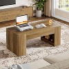 Hommoo Farmhouse Coffee Table with Storage Rustic Brown - 2 of 4