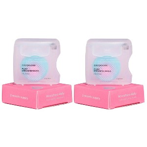 Cocofloss Woven Dental Floss - Pure Strawberry (PACK OF 2) Dentist-Designed Oral Care, Mint, Waxed, Vegan, Kid-Friendly | STRAWBERRY - 1 of 4