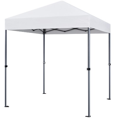 Yaheetech 6.6x6.6 FT Pop-up Canopy with One-Push-To-Lock Setup Mechanism for Home & Commercial Use
